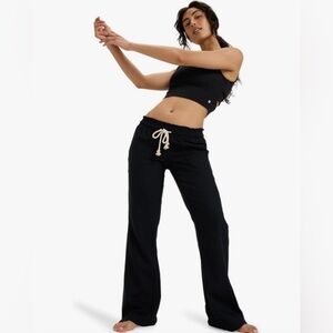 Oceanside Flared Pants, Women’s size Large, Black